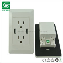 Us Standard Wall Socket USB Charger Protector Power Socket Outlet